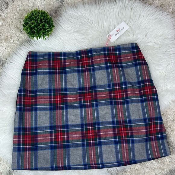 Vineyard Vines Red and Blue Plaid Mini Skirt - Picture 2 of 12